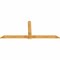 Ekena Millwork Eugene Rough Sawn Timber Gable Bracket, Western Red Cedar, 108"W x 45"H x 2"D x 6"F, 10/12 Pitch GBW108X45X0206EUG00RWR - alternate 3